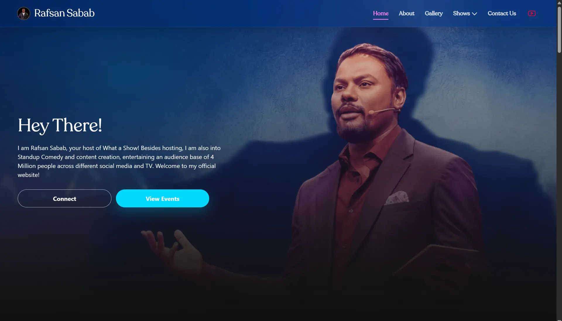 Rafsan Sabab — Official Website interface preview